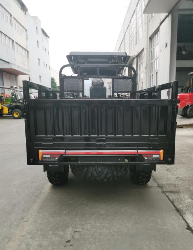 Gasoline 300cc 4WD ATV Cargo Utility Vehicle with Canopy, Off-Road ATV Chassis, Full-Floating Booster Rear Axle, 2.2*1.4m Cargo Box, and 800kg Load Capacity