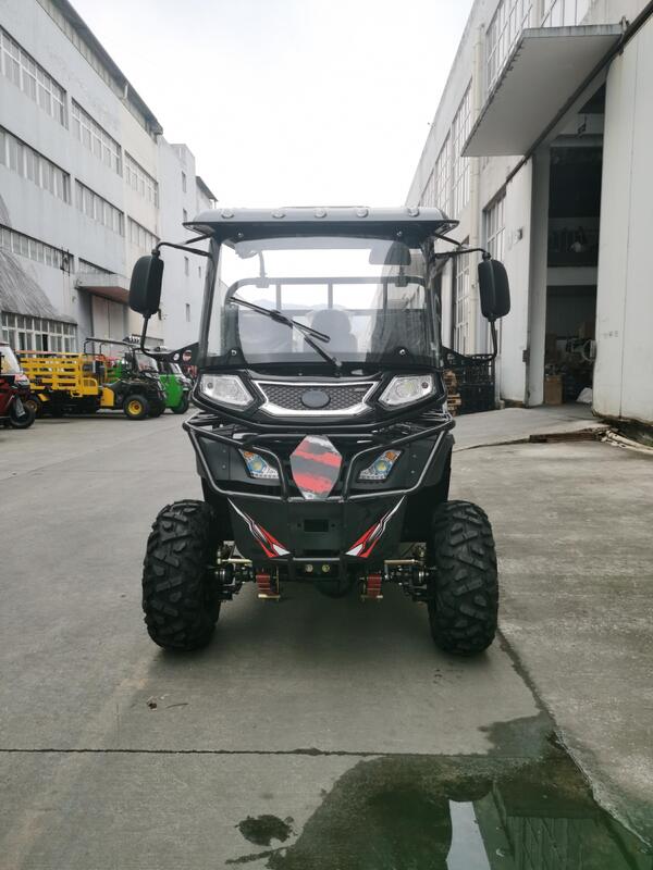 Gasoline 300cc 4WD ATV Cargo Utility Vehicle with Canopy, Off-Road ATV Chassis, Full-Floating Booster Rear Axle, 2.2*1.4m Cargo Box, and 800kg Load Capacity