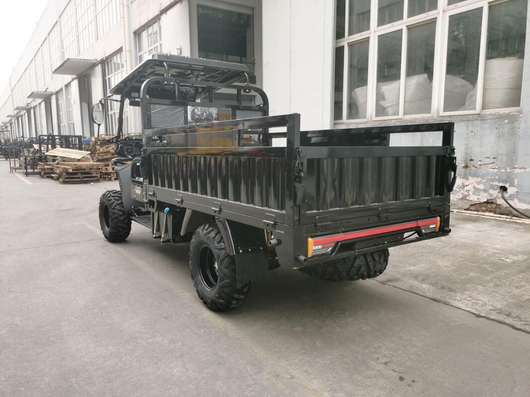 Gasoline 300cc 4WD ATV Cargo Utility Vehicle with Canopy, Off-Road ATV Chassis, Full-Floating Booster Rear Axle, 2.2*1.4m Cargo Box, and 800kg Load Capacity