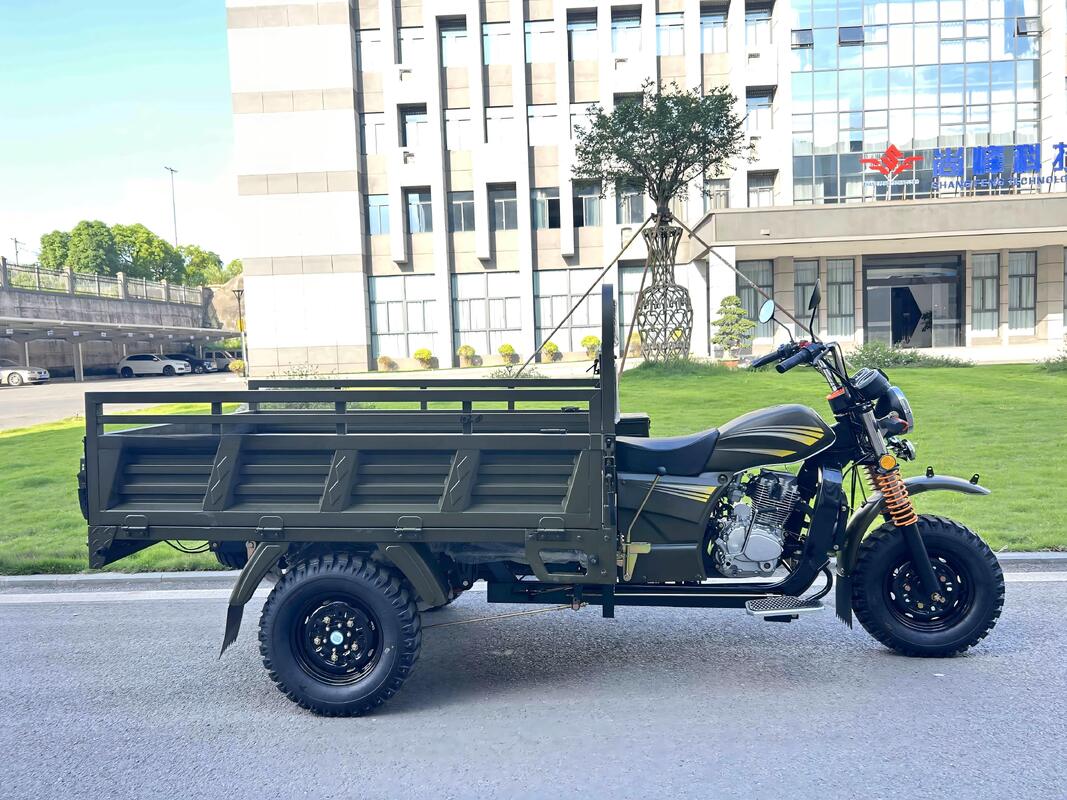 Gasoline 150cc Air-Cooled Cargo Tricycle, Wuyang Classic Style, 1.8m Cargo Box, Inner-Floating Small Booster Rear Axle, with 800kg Load Capacity
