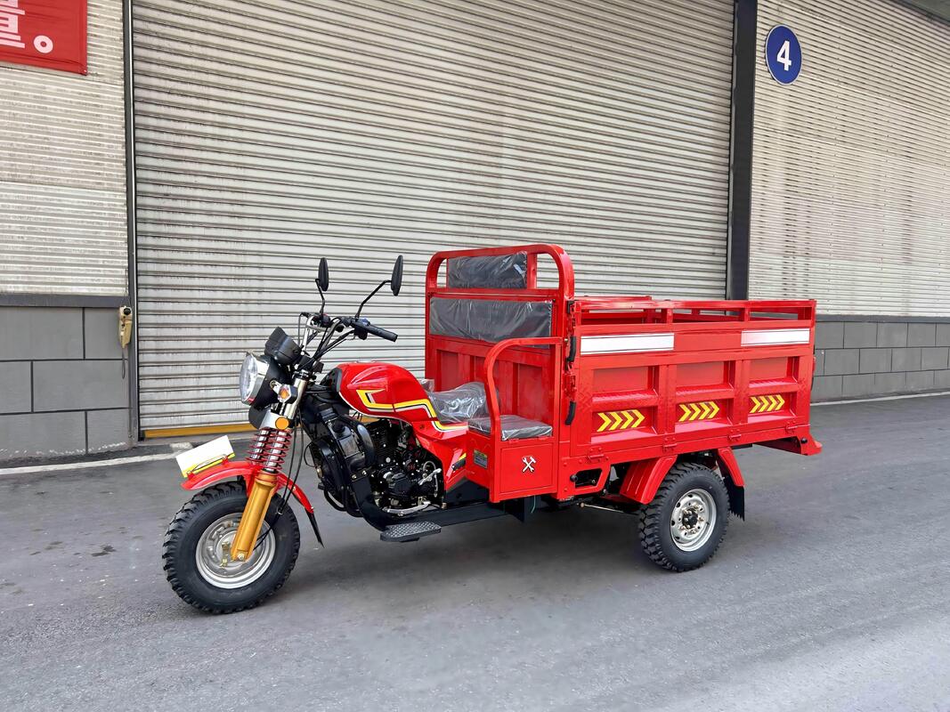 Gasoline 150cc Air-Cooled Cargo Tricycle with Dump Function, Q3 Upgraded Version, 1.8m Dump Box, Inner-Floating Small Booster 220 Drum Rear Axle, with 800kg Load Capacity