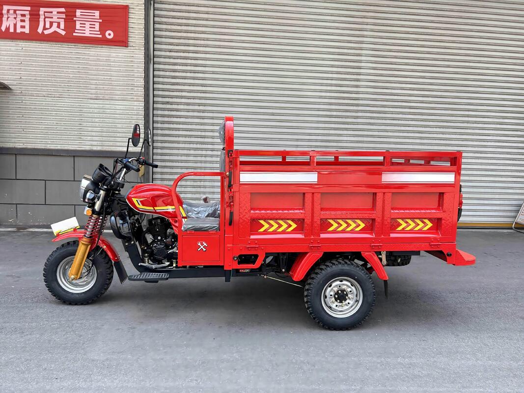 Gasoline 150cc Air-Cooled Cargo Tricycle with Dump Function, Q3 Upgraded Version, 1.8m Dump Box, Inner-Floating Small Booster 220 Drum Rear Axle, with 800kg Load Capacity