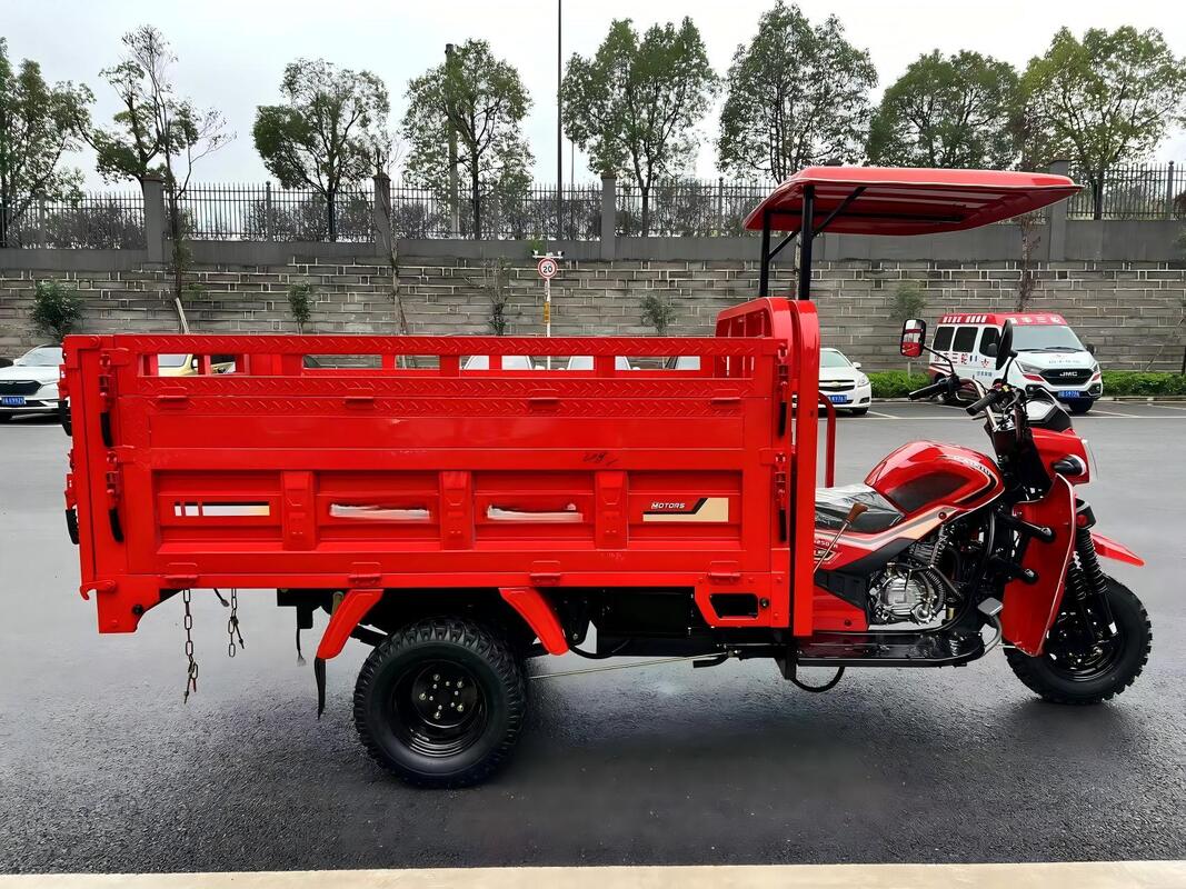 Gasoline 200cc Water-Cooled Cargo Tricycle, L9 Model, 2.2m Heavy-Duty Cargo Box, Full-Floating Booster Rear Axle, 800kg Load Capacity